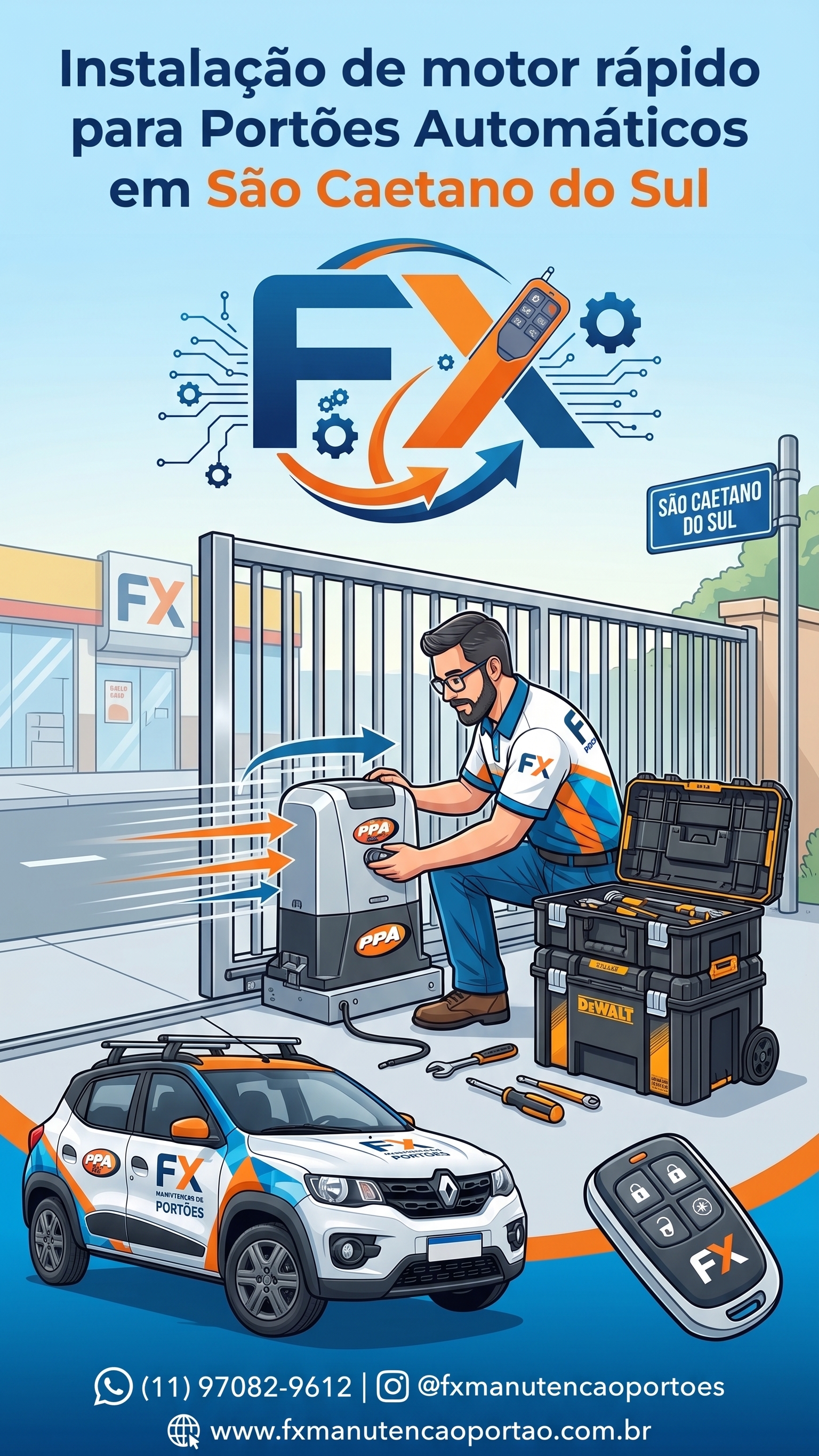 Instalação de Motor Rápido para Portões Automáticos em São Caetano do Sul