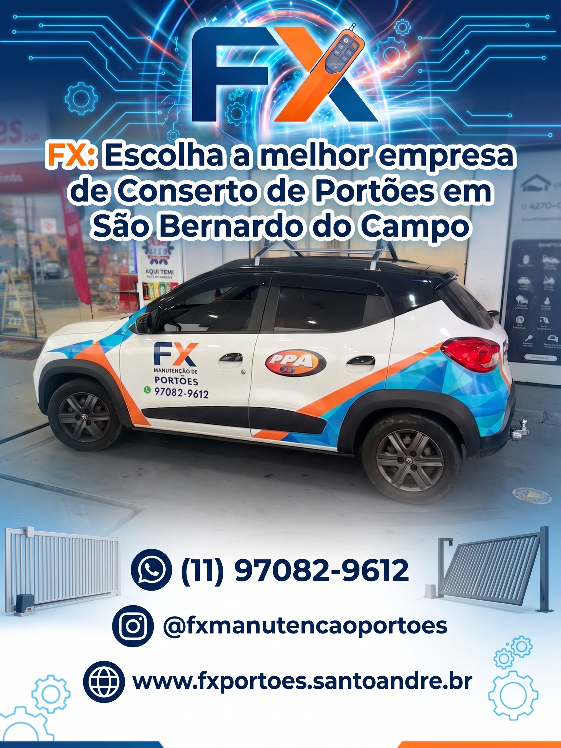 Por que a FX é a melhor escolha para conserto de portões em São Bernardo do Campo?