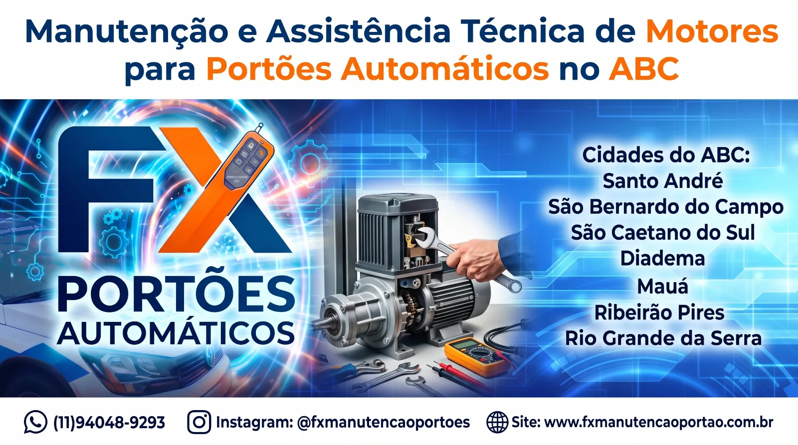 Problemas no Motor do Portão? A FX Portões Automáticos é a Solução Completa no ABC Paulista!
