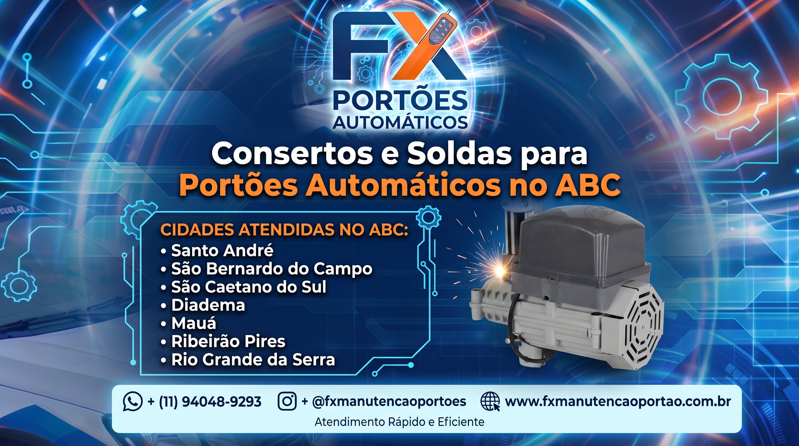 Precisando de Consertos ou Soldas no seu Portão Automático no ABC? A FX Resolve!