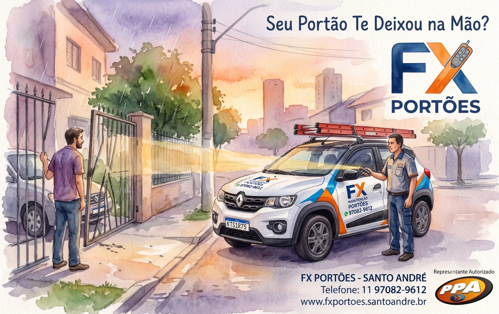Seu Portão Te Deixou na Mão na Pior Hora Possível? A FX Manutenção de Portões Tem a Solução!