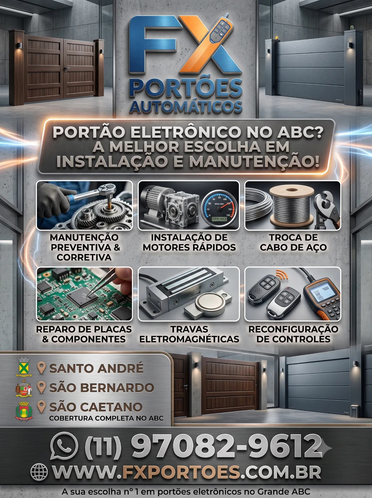Portão Eletrônico no ABC: A Escolha Definitiva em Instalação e Manutenção de Portões