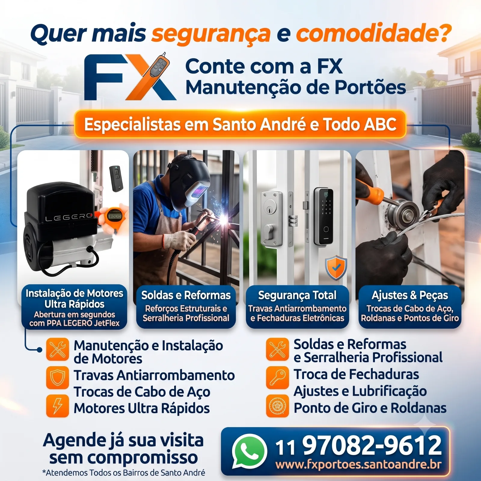 Quer Mais Segurança e Comodidade? Descubra por que a FX Manutenção de Portões é a Escolha Certa para o Seu Imóvel