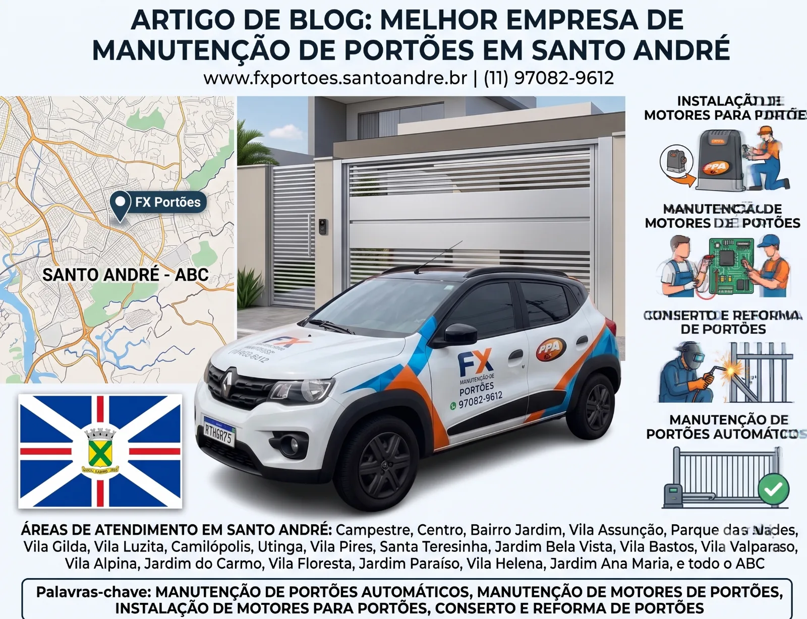 A Melhor Empresa de Manutenção de Portões em Santo André e Região do ABC