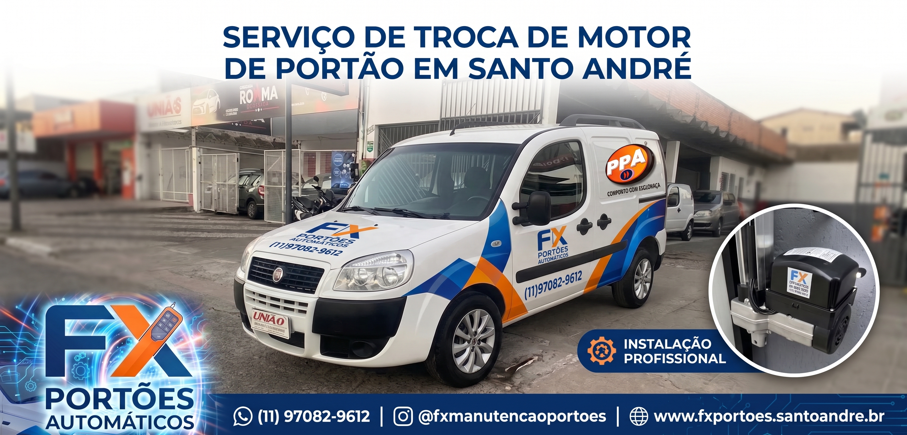 Serviço Especializado de Troca de Motor de Portão em Santo André: Segurança, Agilidade e Eficiência com a FX Manutenção de Portões