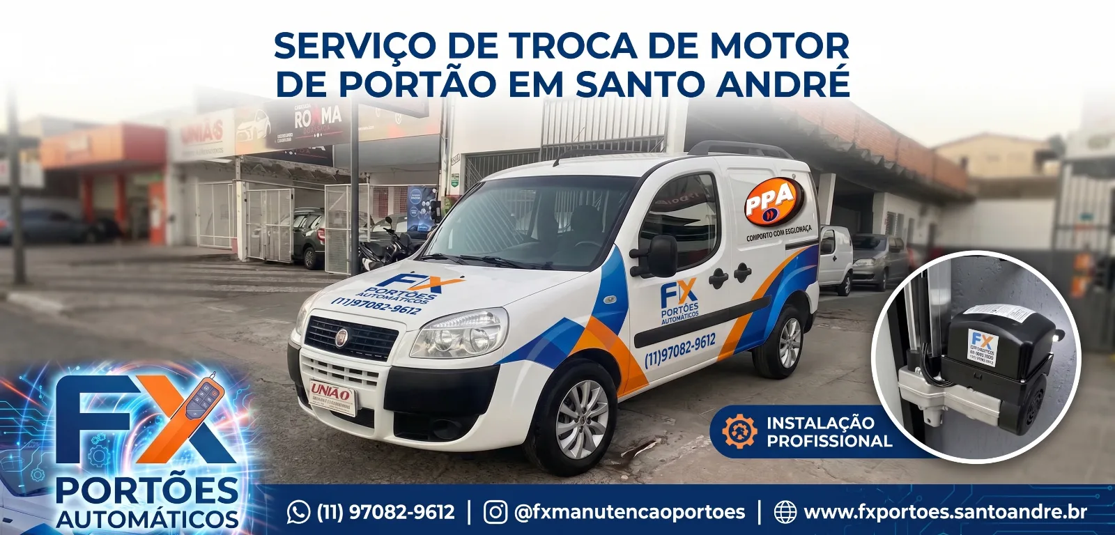 Serviço Especializado de Troca de Motor de Portão em Santo André: Segurança, Agilidade e Eficiência com a FX Manutenção de Portões