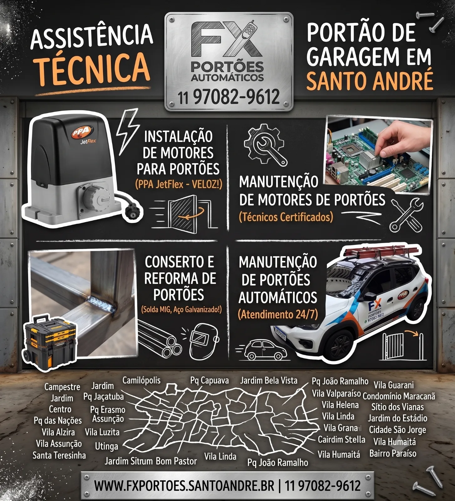 Assistência Técnica Especializada em Portões Automáticos em Santo André: A Solução Definitiva com a FX Portões
