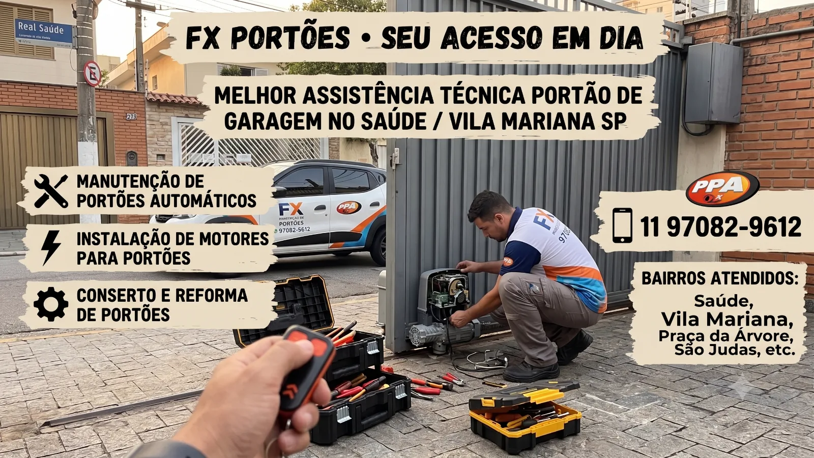 A Melhor Assistência Técnica para seu Portão no Sacomã e ABC Paulista