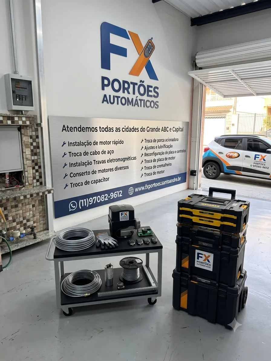 A Excelência em Manutenção e Automação: Por que a Organização e o Preparo da FX Portões Fazem a Diferença