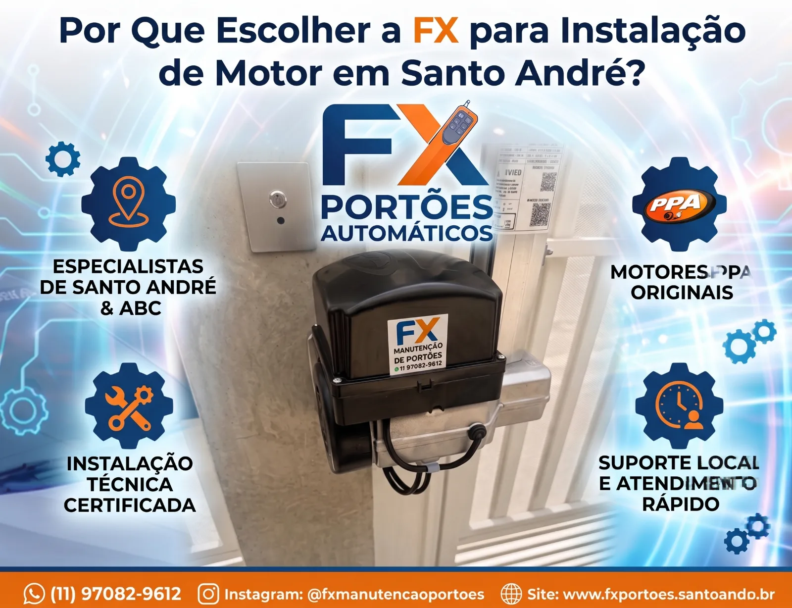 O Melhor Custo-Benefício na Manutenção de Portões Eletrônicos em Santo André: Conheça a FX!
