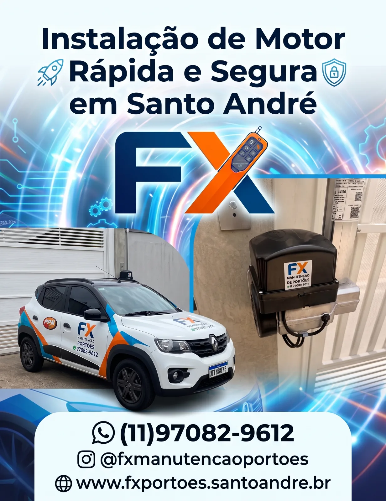 Instalação de Motor para Portão em Santo André: Garantia de Rapidez e Segurança com a FX