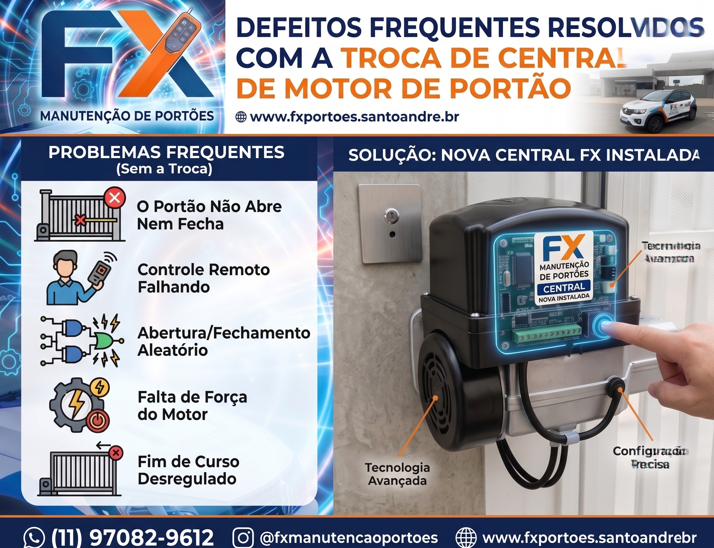 Defeitos Frequentes no Seu Portão Automático? A Solução Pode Ser a Troca da Central do Motor!