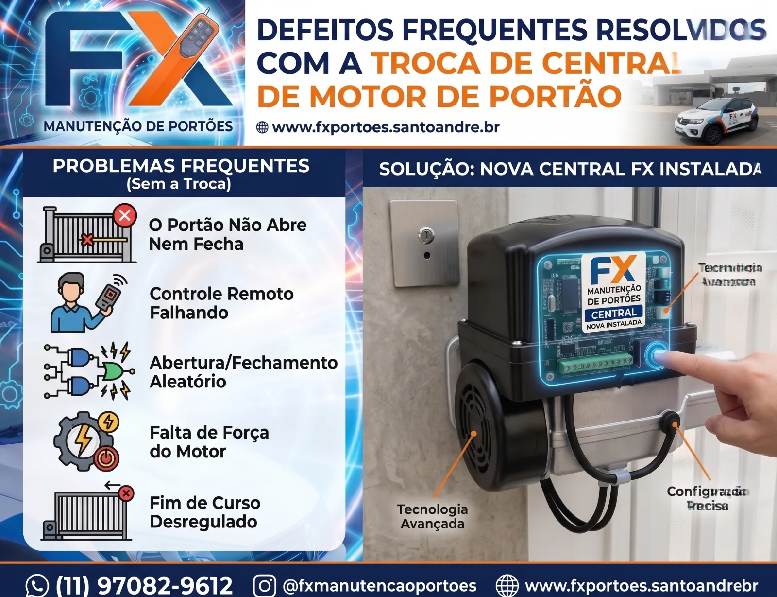 Defeitos Frequentes no Seu Portão Automático? A Solução Pode Ser a Troca da Central do Motor!