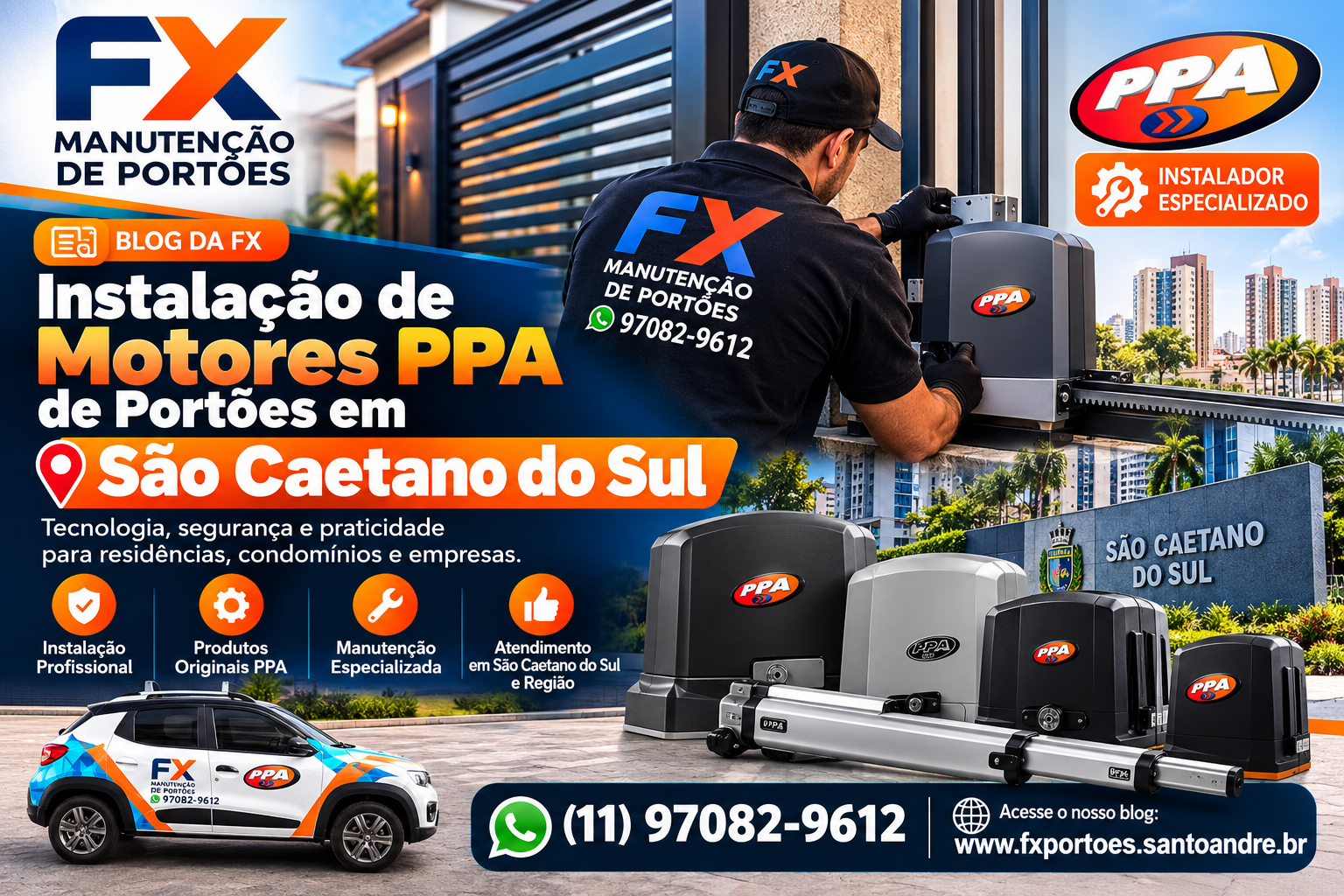 Instalação de Motores PPA para Portões em São Caetano do Sul: Segurança, Tecnologia e Praticidade