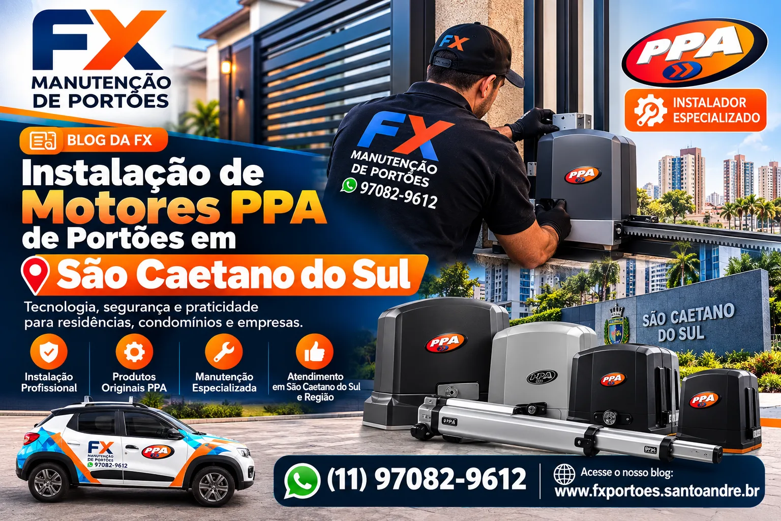 Instalação de Motores PPA para Portões em São Caetano do Sul: Segurança, Tecnologia e Praticidade