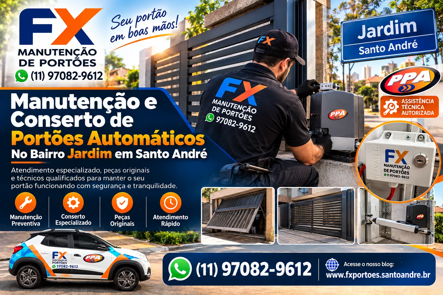 Manutenção e Conserto de Portões Automáticos no Bairro Jardim em Santo André: A Segurança que Sua Família Merece