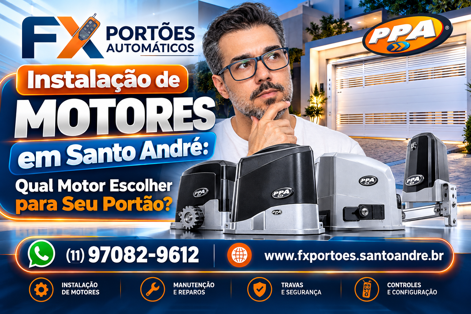 Instalação de Motores em Santo André: Qual Motor Escolher para o Seu Portão?