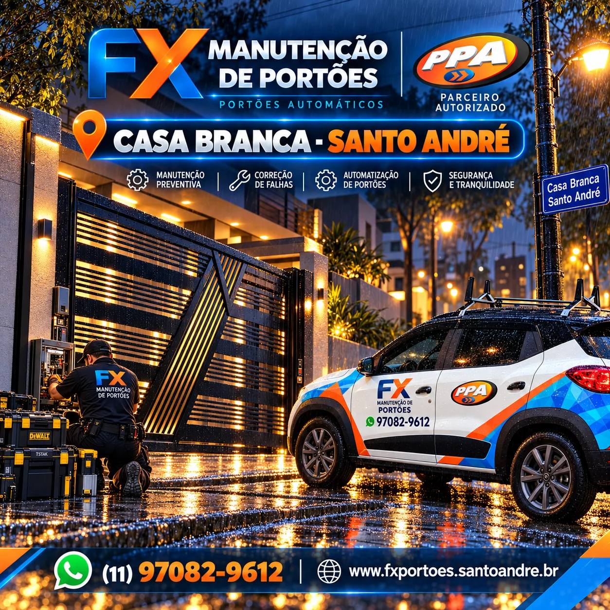 Manutenção e Instalação de Motores para Portões no Bairro Casa Branca em Santo André