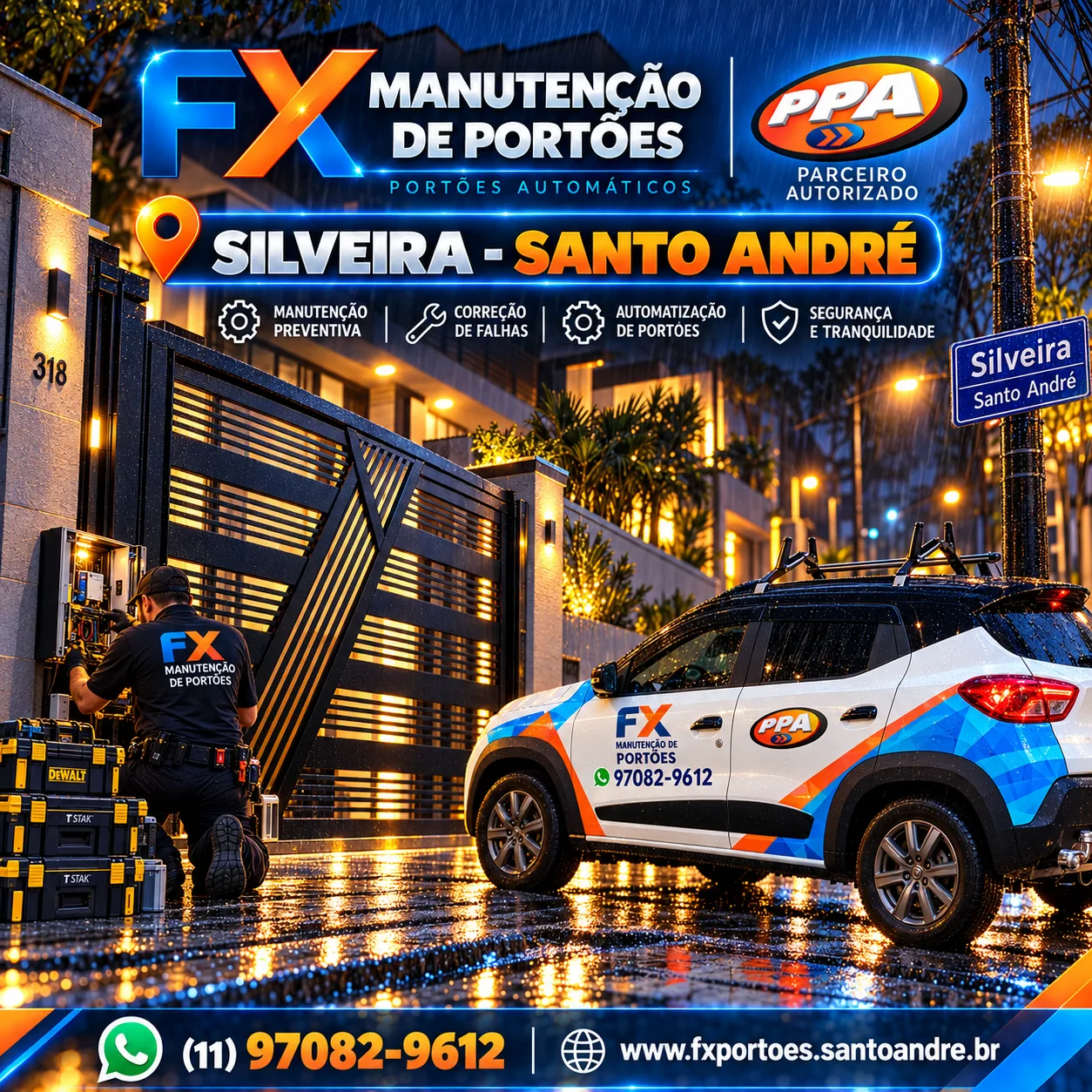 Conserto de Portões Automáticos no Bairro Silveira em Santo André: Diagnóstico de Falhas com a FX