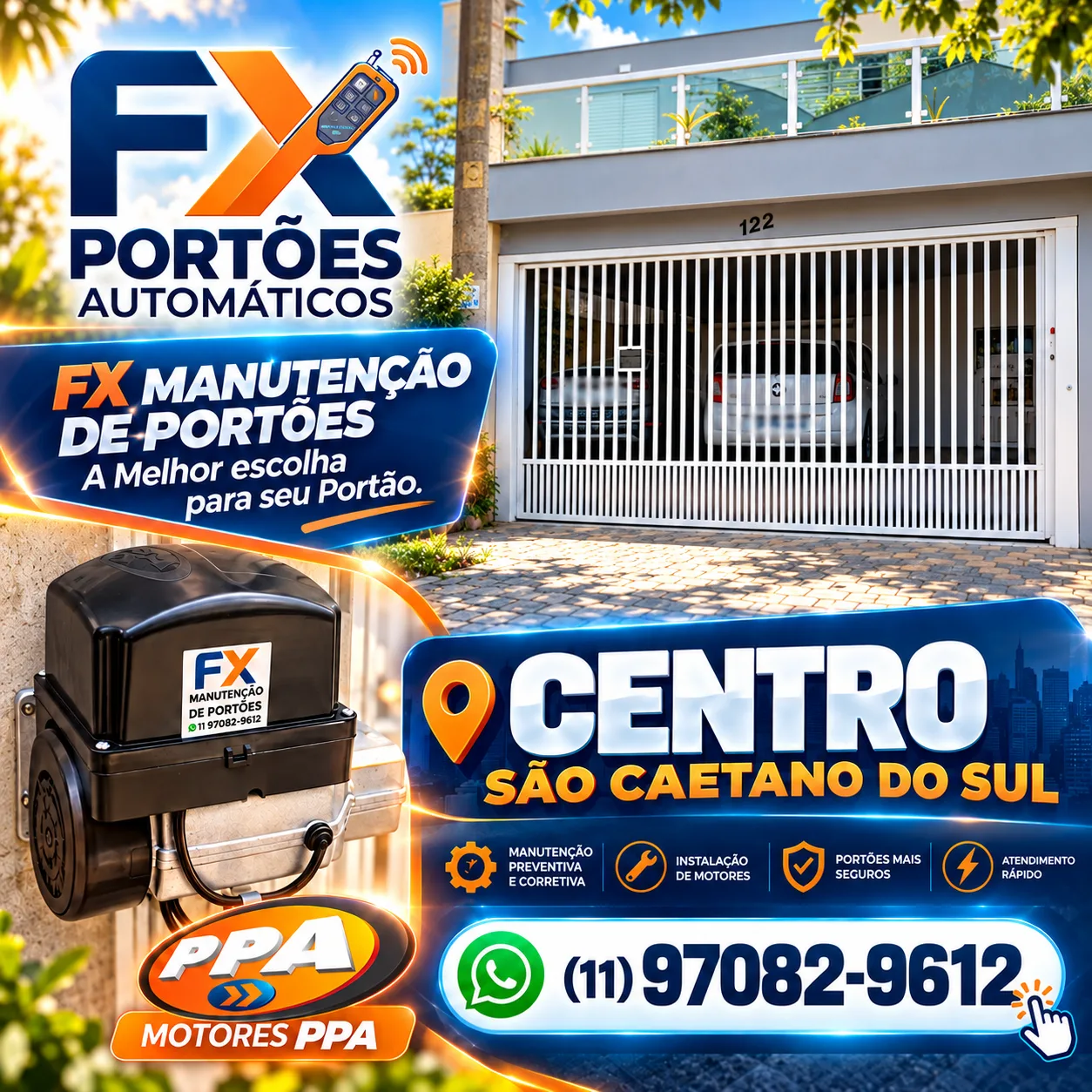 Manutenção e Instalação de Motores para Portões no Centro de São Caetano do Sul