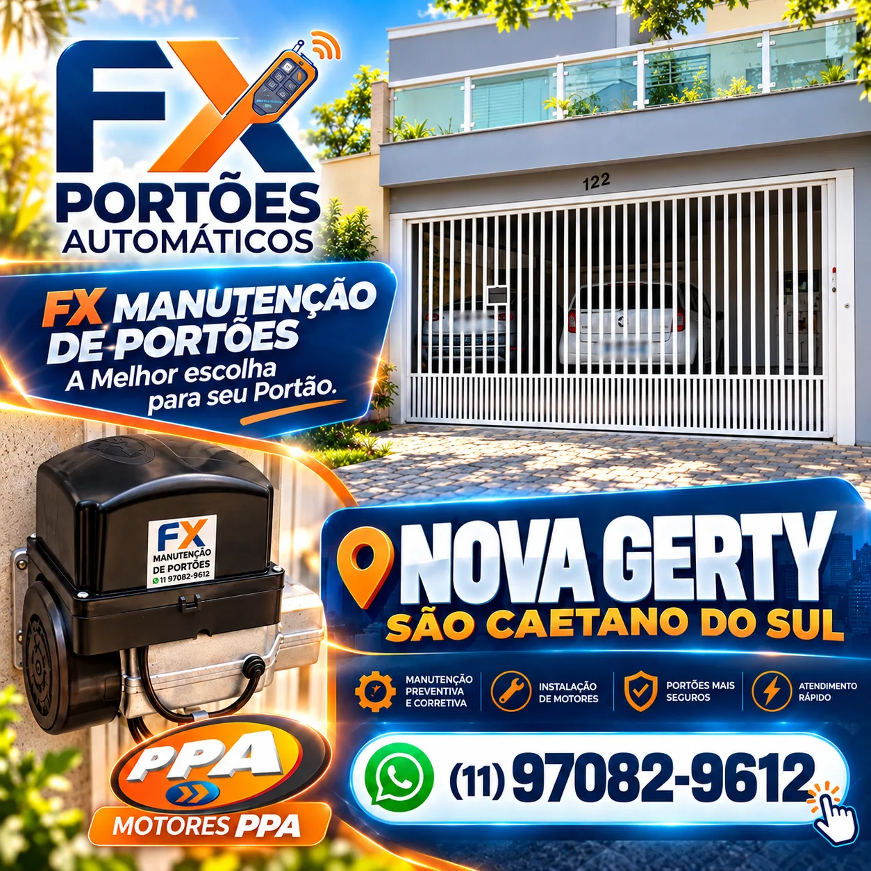 Troca e Instalação de Motores para Portões no Bairro Nova Gerty em São Caetano do Sul