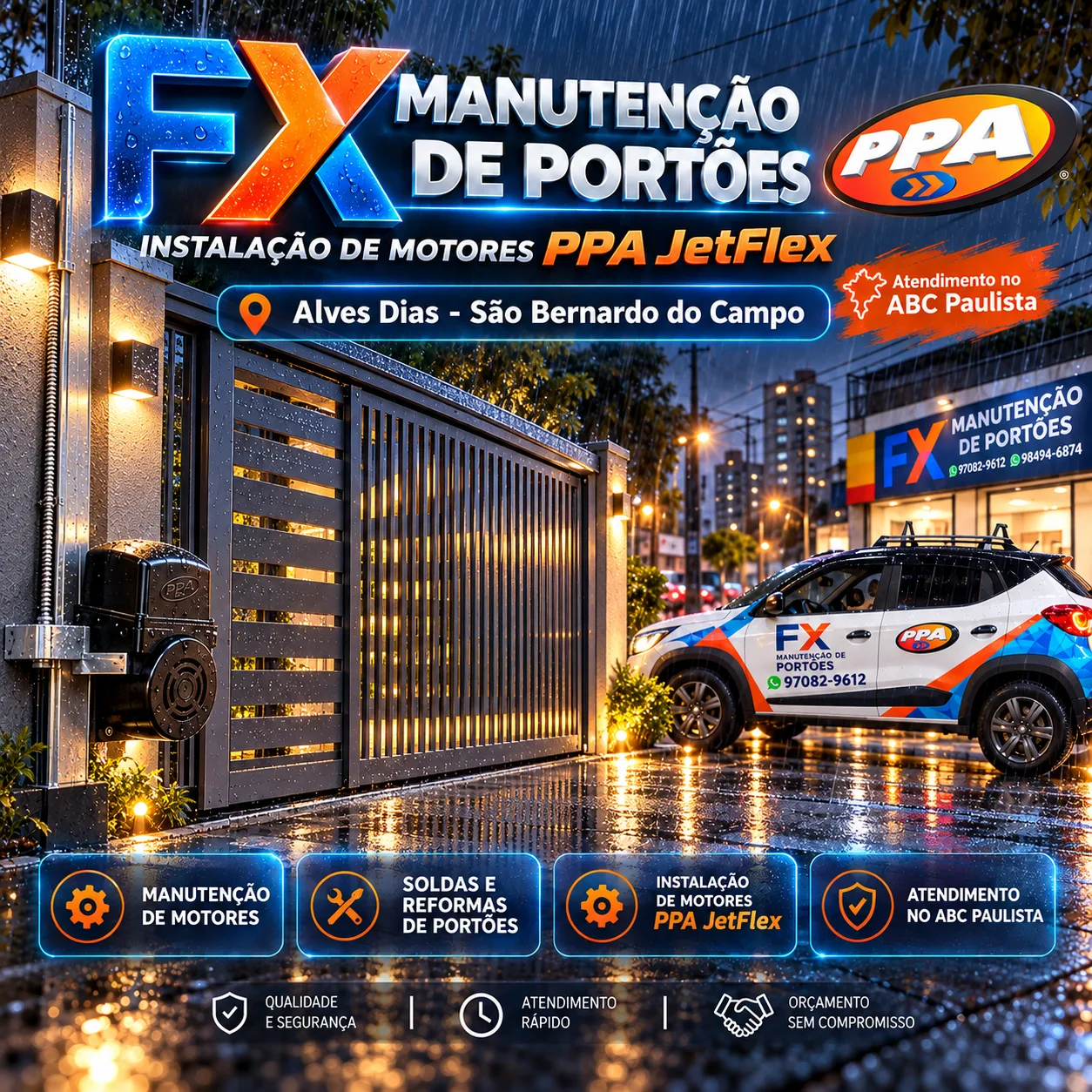 Manutenção de Portões Automáticos no Alves Dias – São Bernardo do Campo | FX Portões