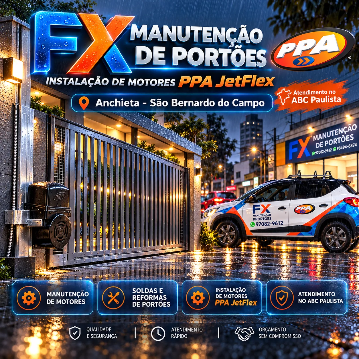 Instalação de Motores Rápidos PPA JetFlex no Bairro Anchieta – São Bernardo do Campo