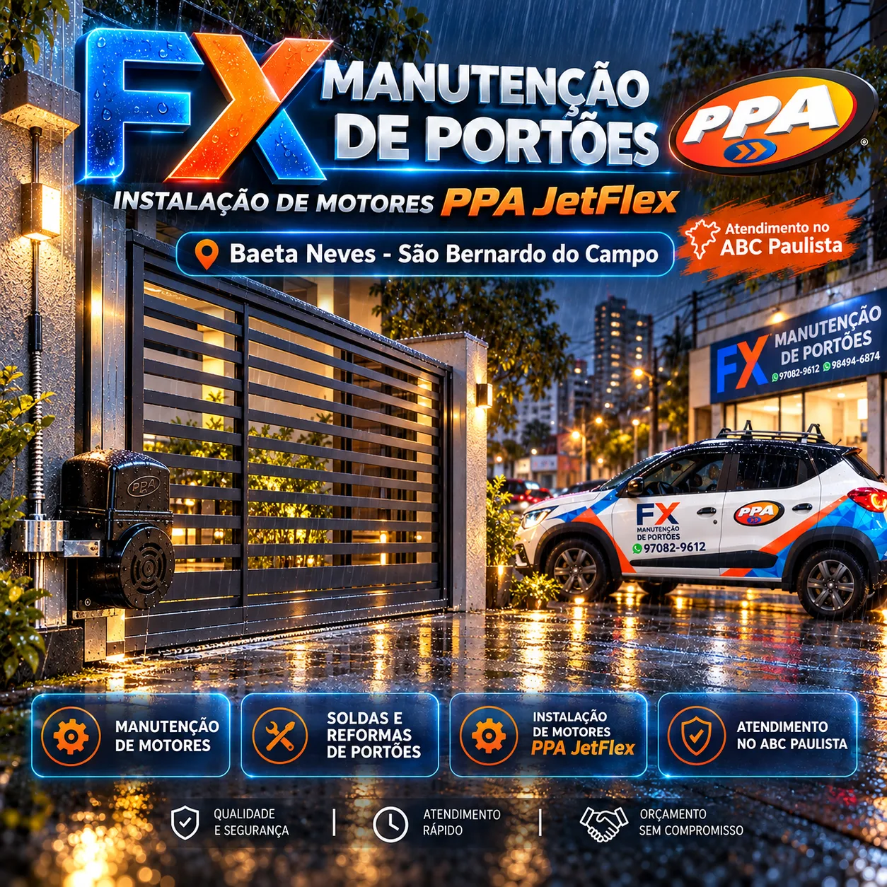 Conserto, Soldas e Reformas de Portões no Baeta Neves – FX Manutenção de Portões