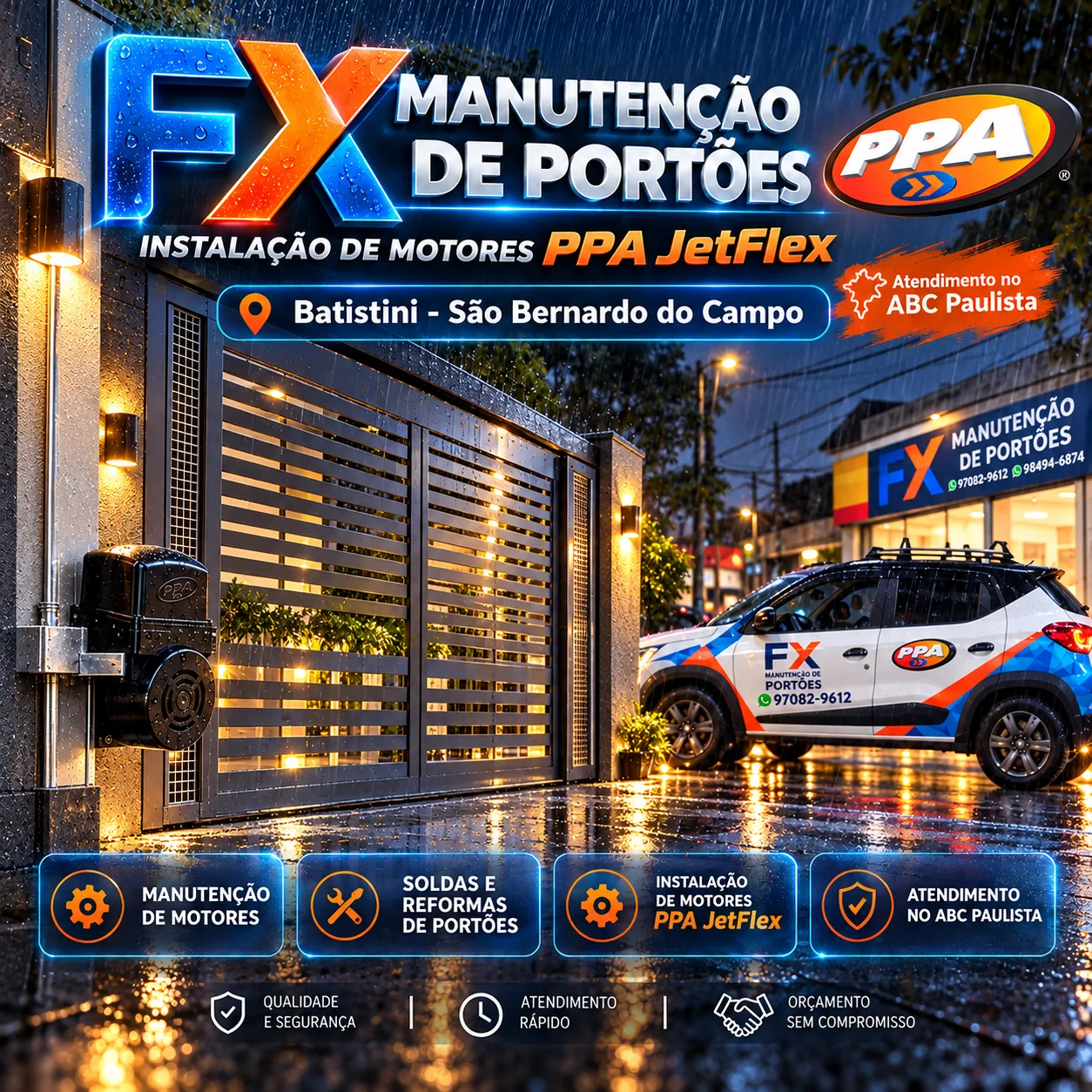 Manutenção de Portões Automáticos no Batistini – Proteja Seu Motor Contra Problemas nas Chuvas
