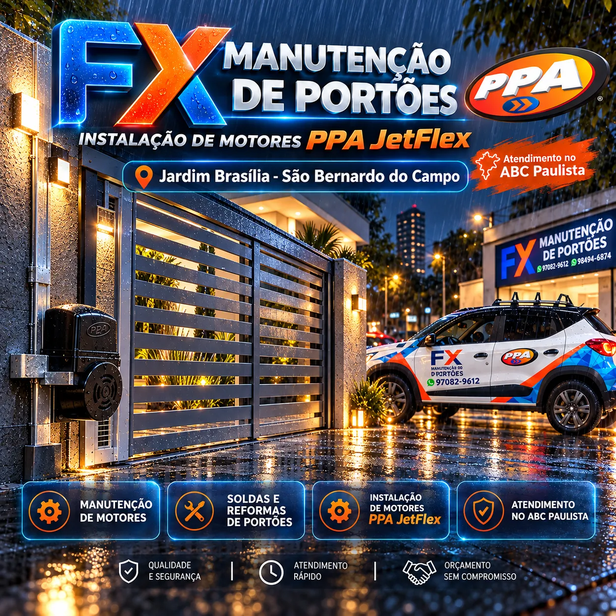 Instalação de Motores Rápidos PPA JetFlex no Jardim Brasília – São Bernardo do Campo