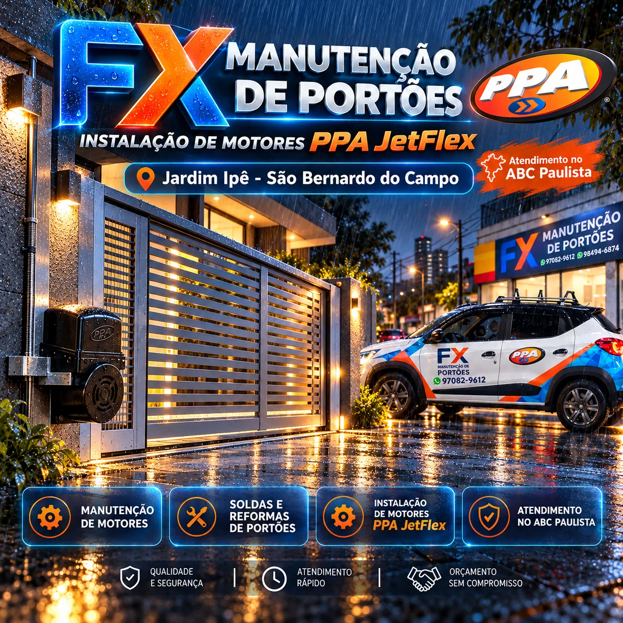 Manutenção Preventiva de Portões no Jardim Ipê – Segurança e Qualidade com a FX Portões