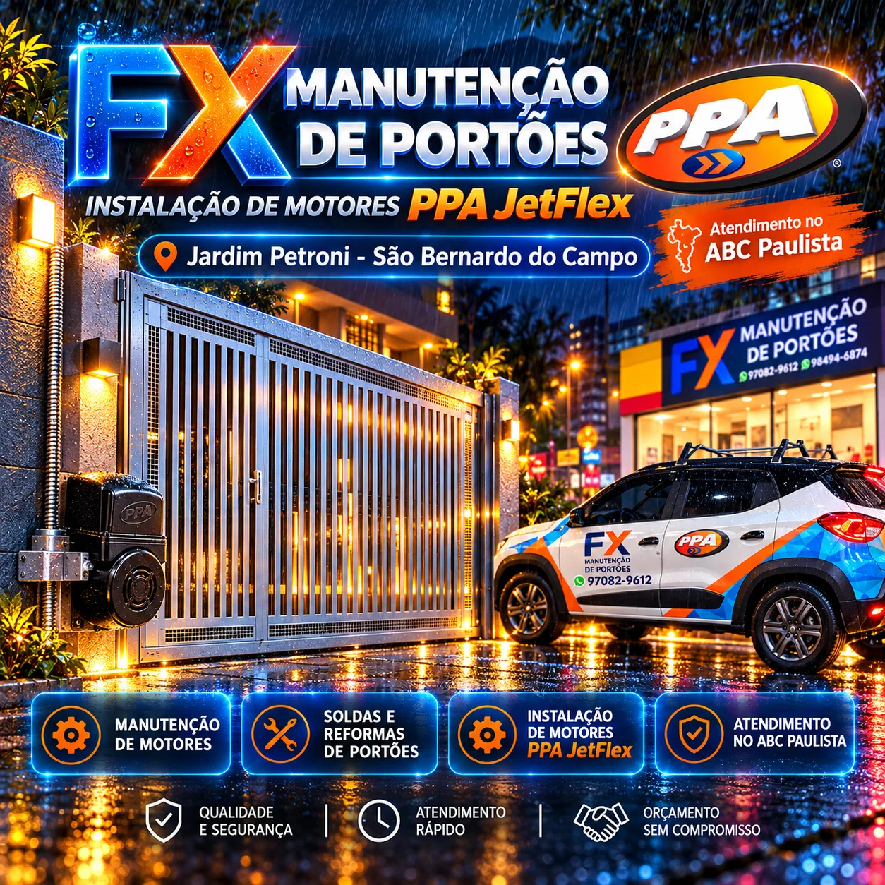 Instalação de Motores PPA JetFlex no Jardim Petroni em São Bernardo do Campo: Tecnologia e Segurança